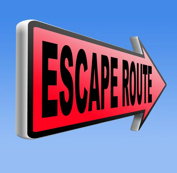 Escape route to safety