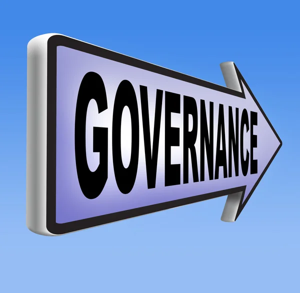 Governance road sign