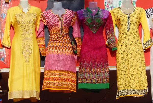 Indian clothe store display the dress