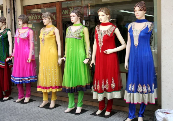 Mannequins dressed in latest Indian fashion i