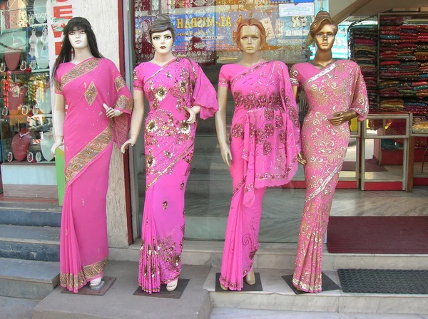 Mannequins dressed in latest Indian fashion dress ssareed for women