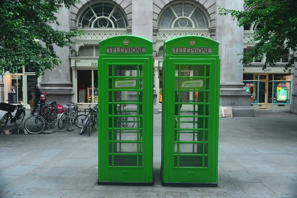 Green phone booths