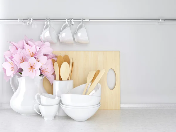 Wooden and ceramic utensils.