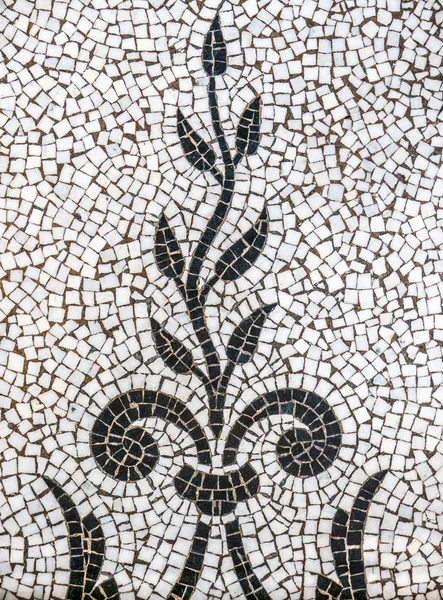 Ancient Plant Mosaic Tile Pattern