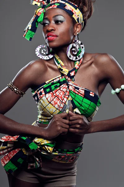 African-american fashion model.