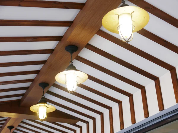 Lightbulb on ceiling