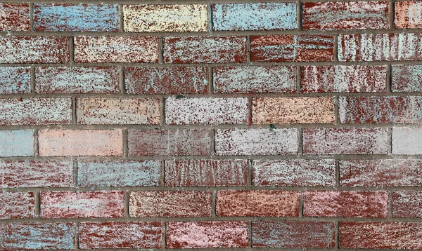 Chalk Decorated Brick Wall