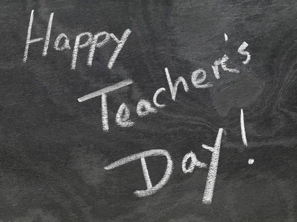 Happy Teachers Day written in chalkboard