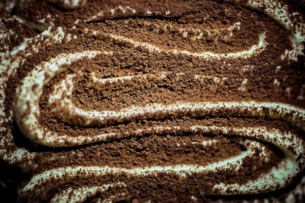 Texture of tiramisu cake