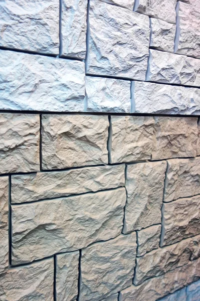 Wall cladding of gray stone