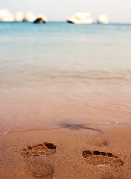 Sand and footprints in sand