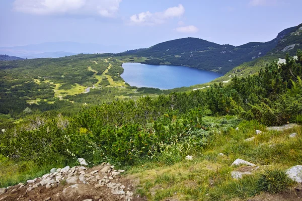 Panoramic view of The Lower Lake, Rila Mountain, The Seven Rila Lakes