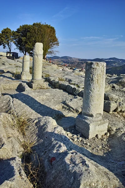 Ancient column of The ancient Thracian city of Perperikon, Kardzhali Region