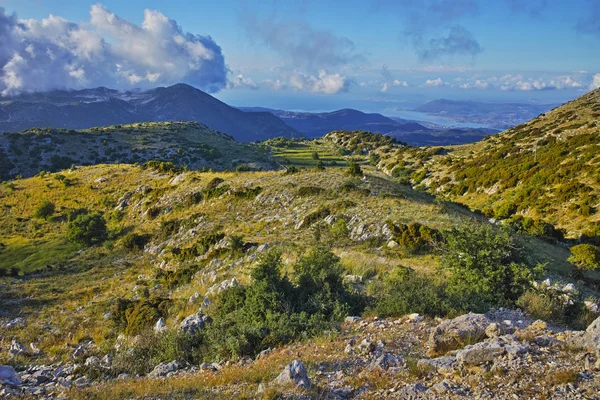 Amazing landscape of mountain of Lefkada, Ionian Islands