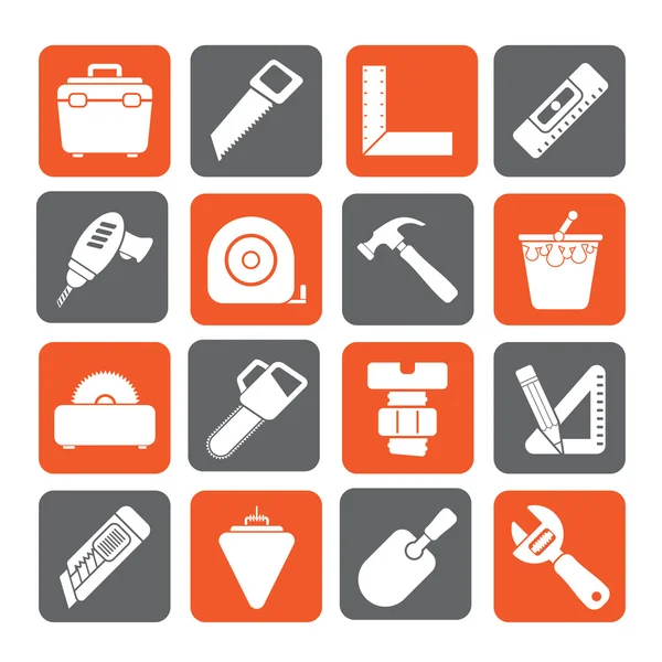 Silhouette Construction objects and tools icons