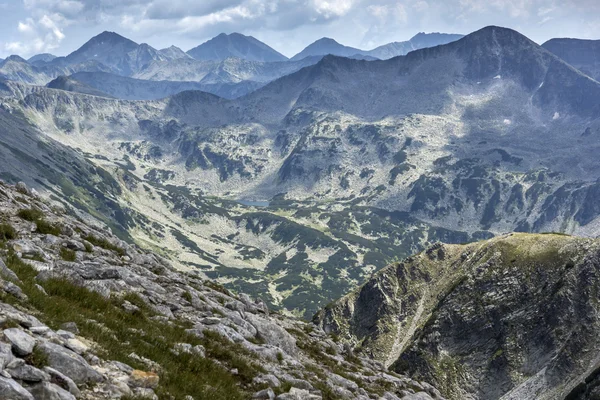 Panoramic view From Vihren Peak to Pirin Mountain
