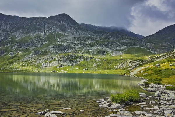 Amazing Landscape of The Twin lake, The Seven Rila Lakes