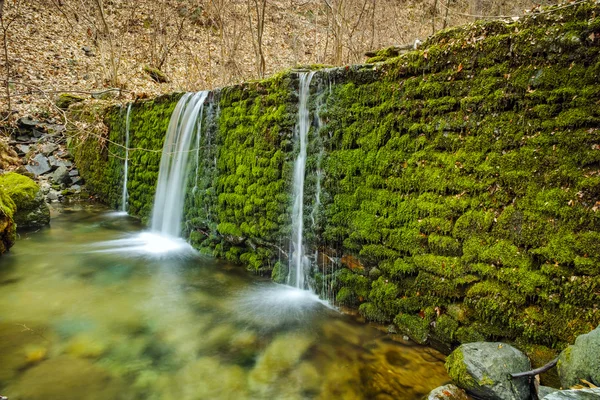 Amazing forest Waterfall and blue water on Crazy Mary River, Belasitsa Mountain