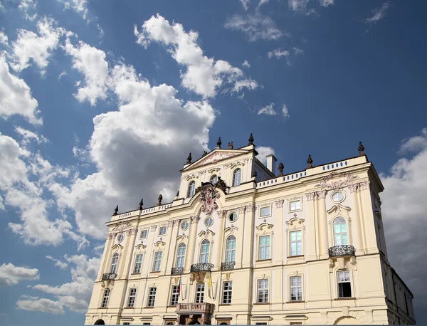 Archbishop Palace, famous building at the main entrance in The Prague Castle, Czech Republic.  Prague is one of the most visited capital in Europe