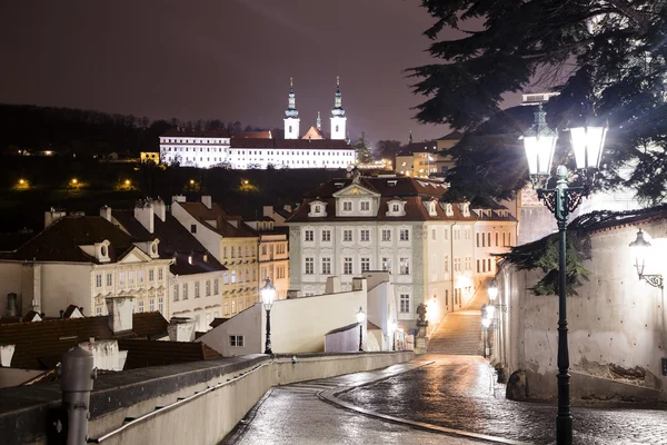 Landmarks, in the Prague Castle complex, Czech Republic(Night view ). Prague Castle is the most visited attraction in the city.