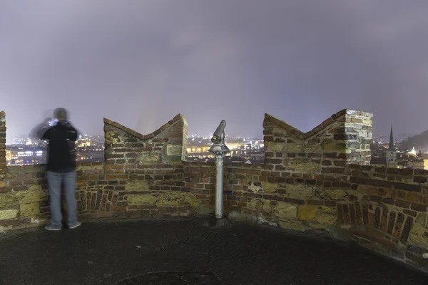 Landmarks, in the Prague Castle complex, Czech Republic(Night view ). Prague Castle is the most visited attraction in the city.