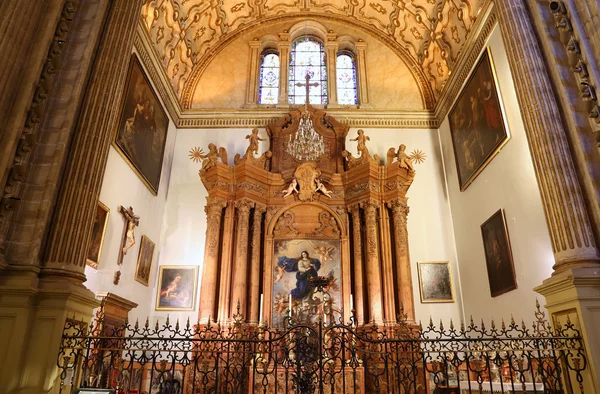 The interior Cathedral of Malaga--is a Renaissance church in the city of Malaga, Andalusia, southern Spain. It was constructed between 1528 and 1782, its interior is also in Renaissance style