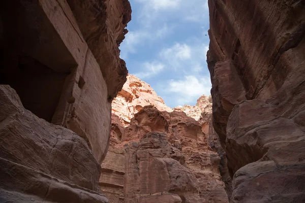The 1.2km long path (As-Siq)  to the city of Petra, Jordan-- it is a symbol of Jordan, as well as Jordan's most-visited tourist attraction. Petra has been a UNESCO World Heritage Site since 1985