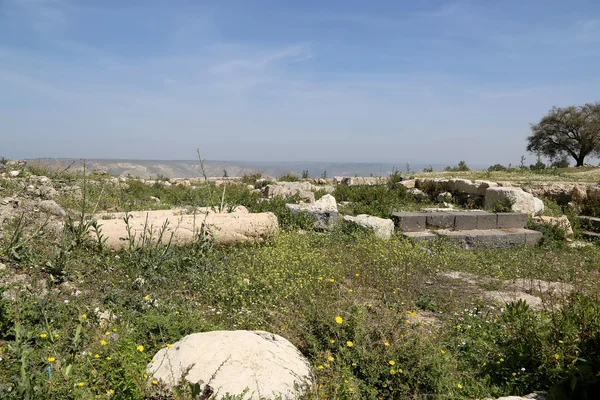 Roman ruins at Umm Qais (Umm Qays) --is a town in northern Jordan near the site of the ancient town of Gadara