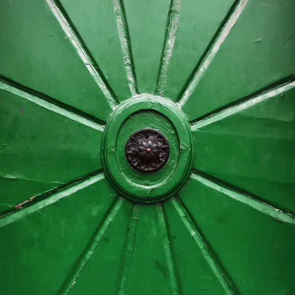 Vintage green door