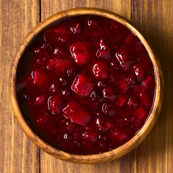 German Rote Gruetze (Red Groats) Red Berry Pudding