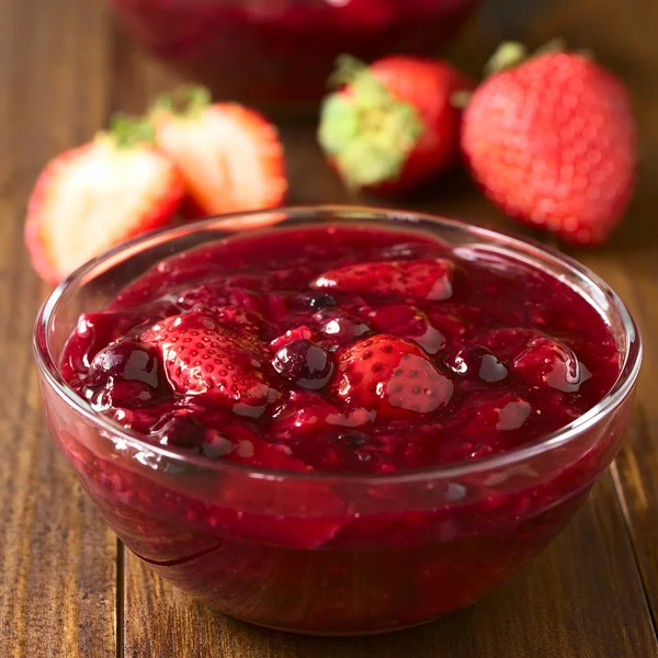 German Rote Gruetze (Red Groats) Red Berry Pudding
