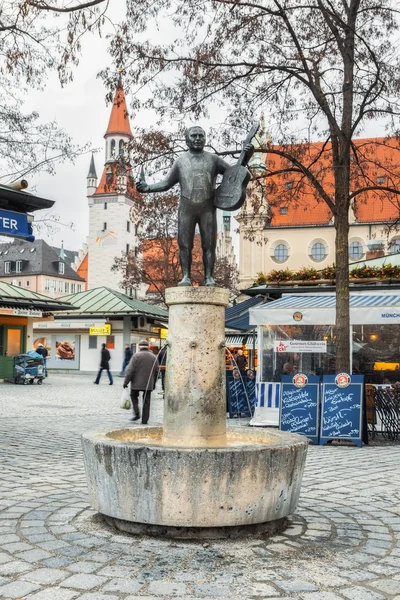 Germany, Munich. Bavarian national market. Fountain Roider Jackel.