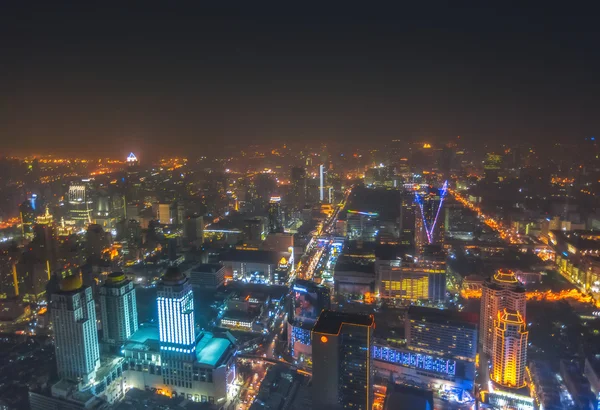 THAILAND, BANGKOK.  Night Bangkok. View from hotel Baiyoke Suite.