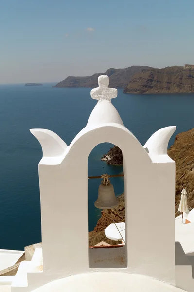 Traditional architecture of Oia village on Santorini island, Gre