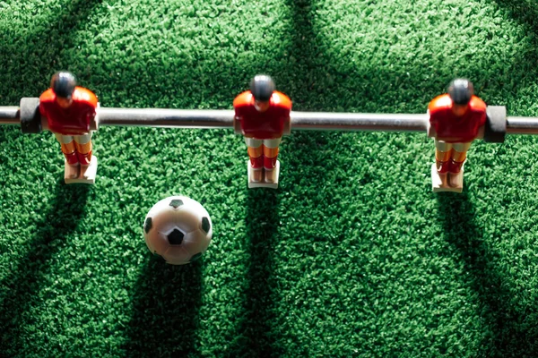 Table football game, top view