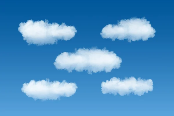 Cloud service template, blue sky background