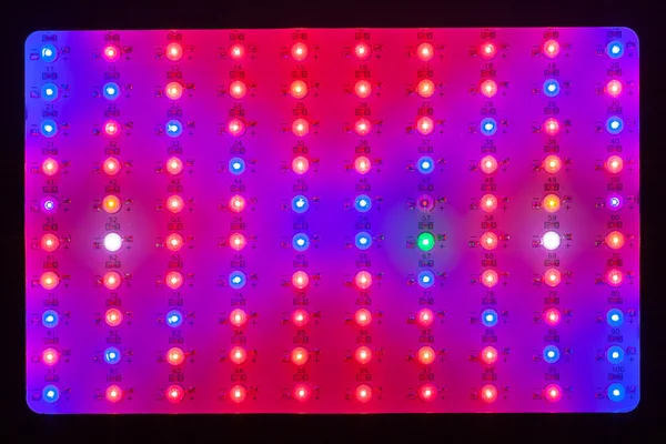 LED grow light texture, closeup view