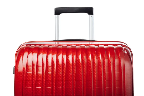 Part of red carbon suitcase