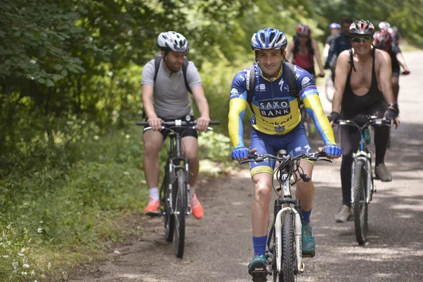 NATIONAL PARK GALICICA,MACEDONIA -JUNE 21, 2015:Bicycle Tour \