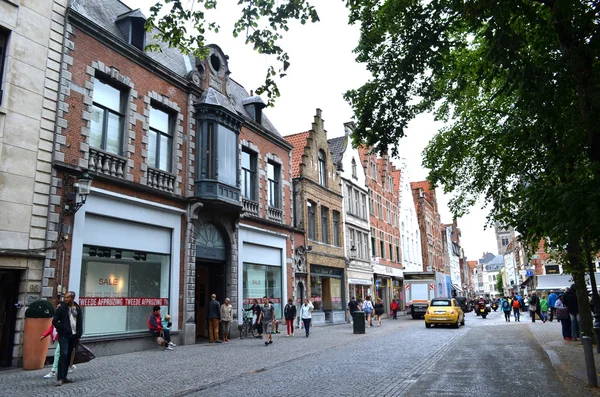 Old architecture of Zeebrugge city in Belgium