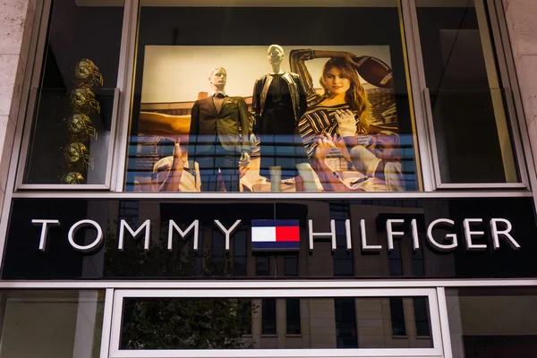 Entrance to a Tommy Hilfiger store