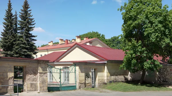 Gate of a backyard and economic constructions