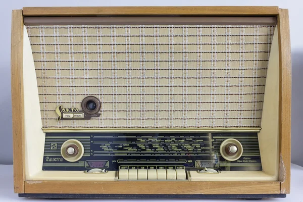 Vintage retro tube radio receiver