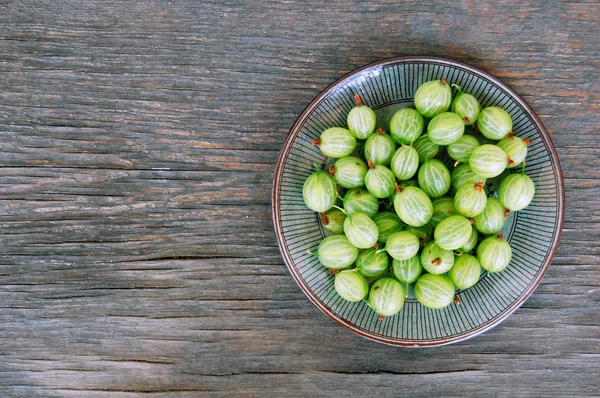 Background with Fresh gooseberries