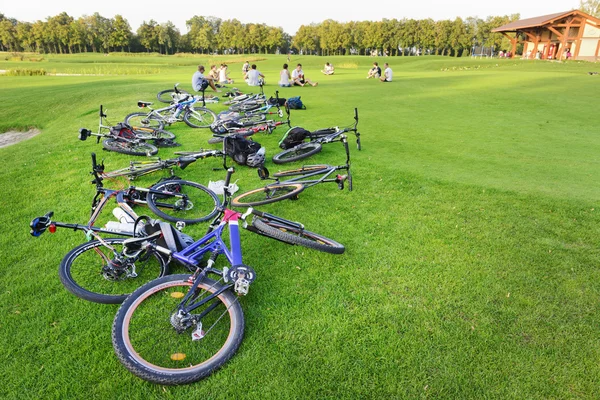 Rest with bicycles