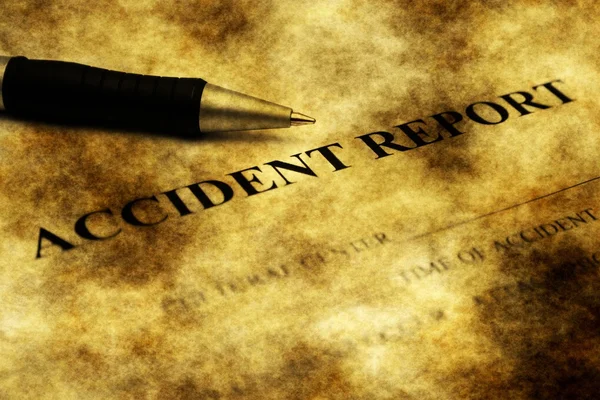 Accident report grunge concept