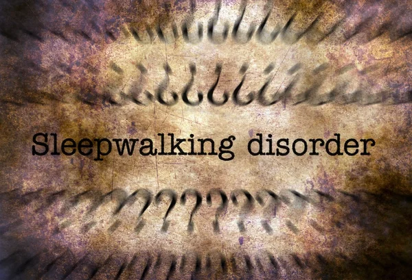 Sleepwalking disorder grunge concept