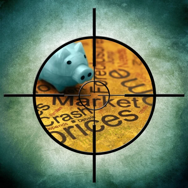 Market crash prices concept