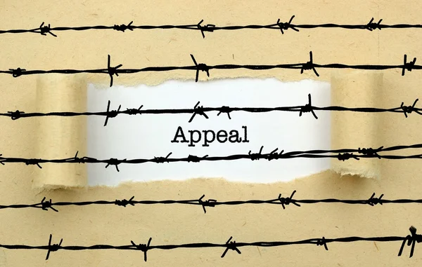 Appeal page against barbwire  concept