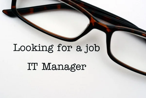Looking for a job IT Manager